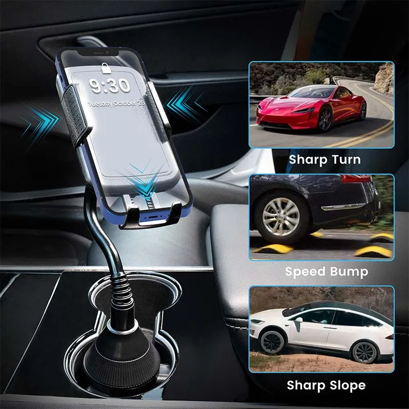 TAPTES®  Center Console Cup Holder Cell Phone Mount for Tesla Model 3 Model Y