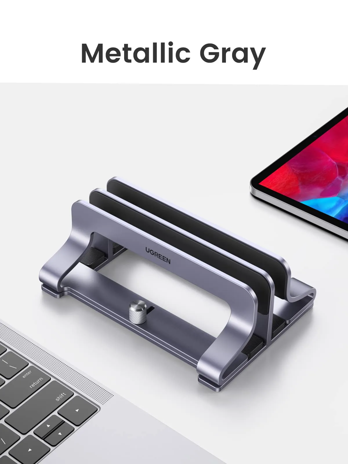 UGREEN Vertical Dual Slot Laptop Stand for Desk