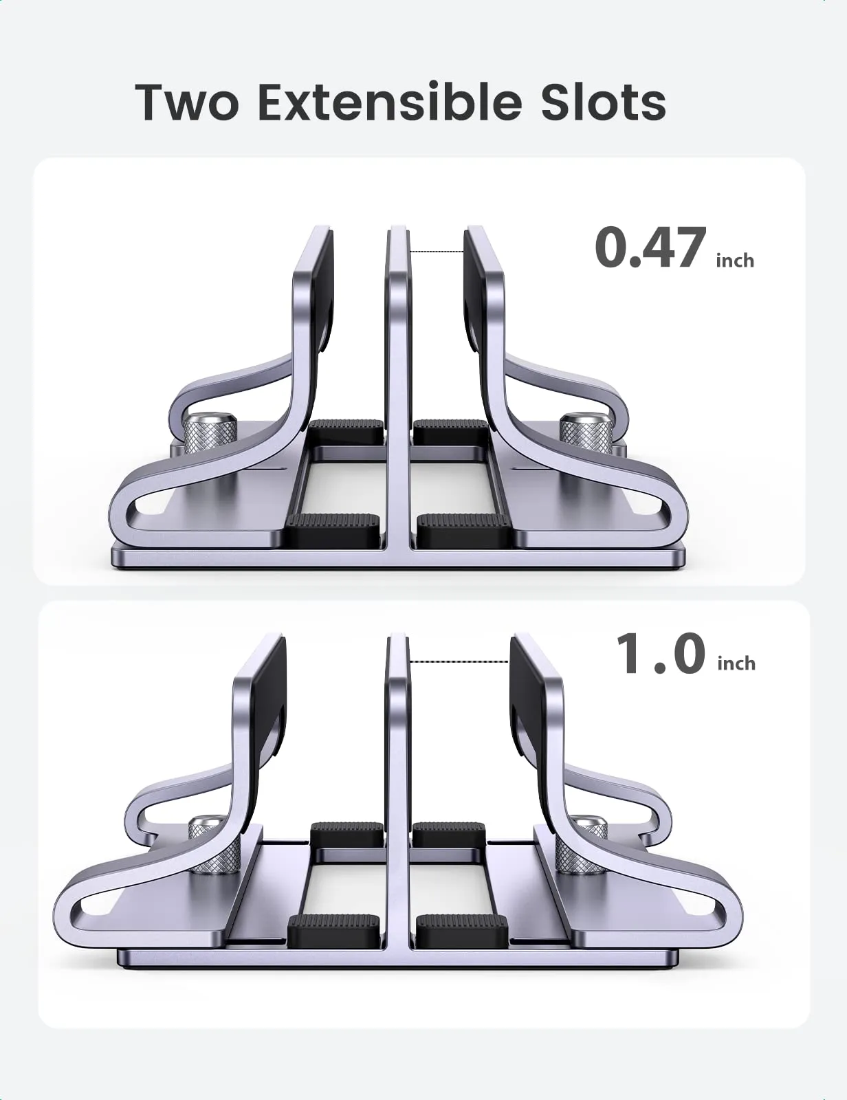 UGREEN Vertical Dual Slot Laptop Stand for Desk