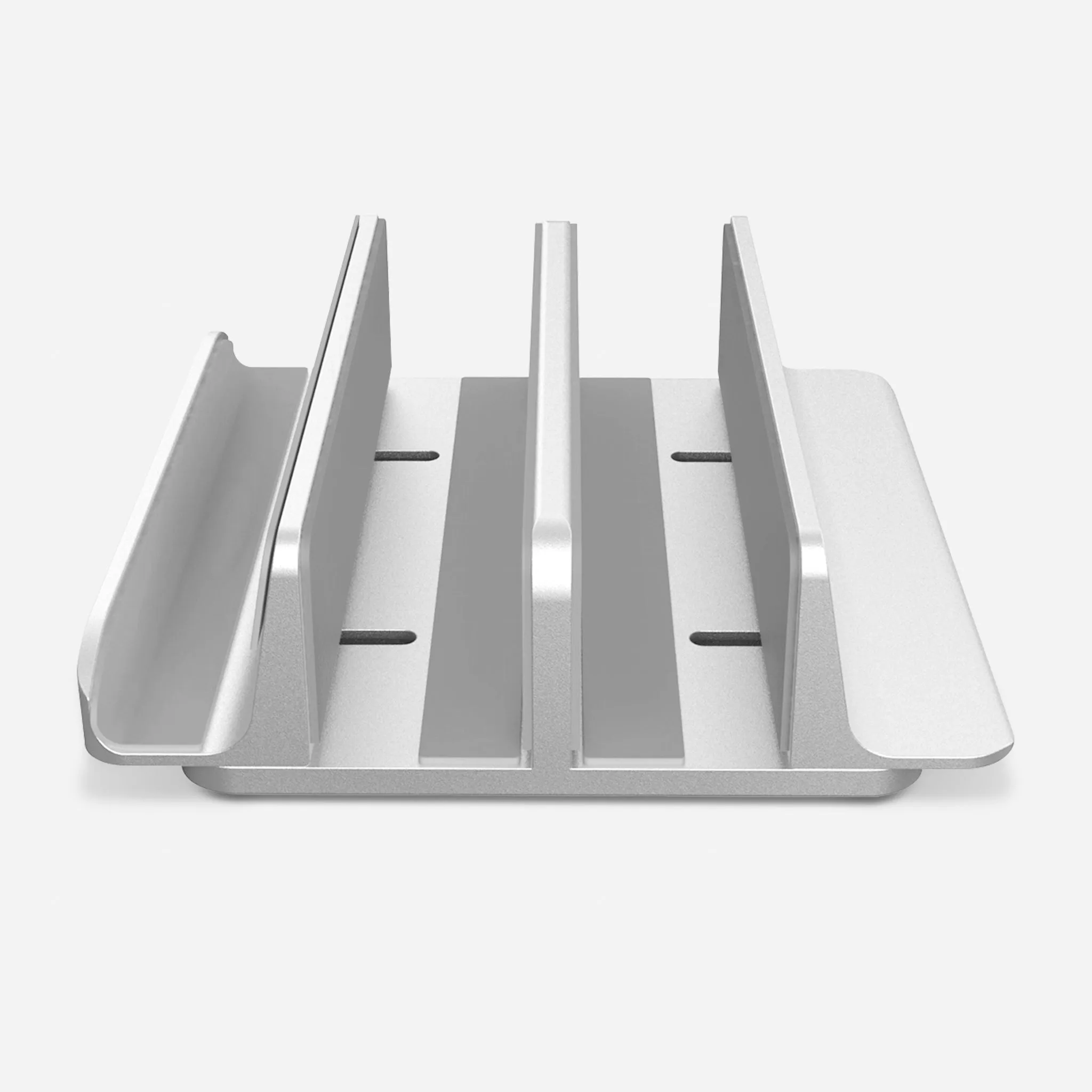 Vertical Laptop Stand - 3 Slots for Computer, Tablet, Phone