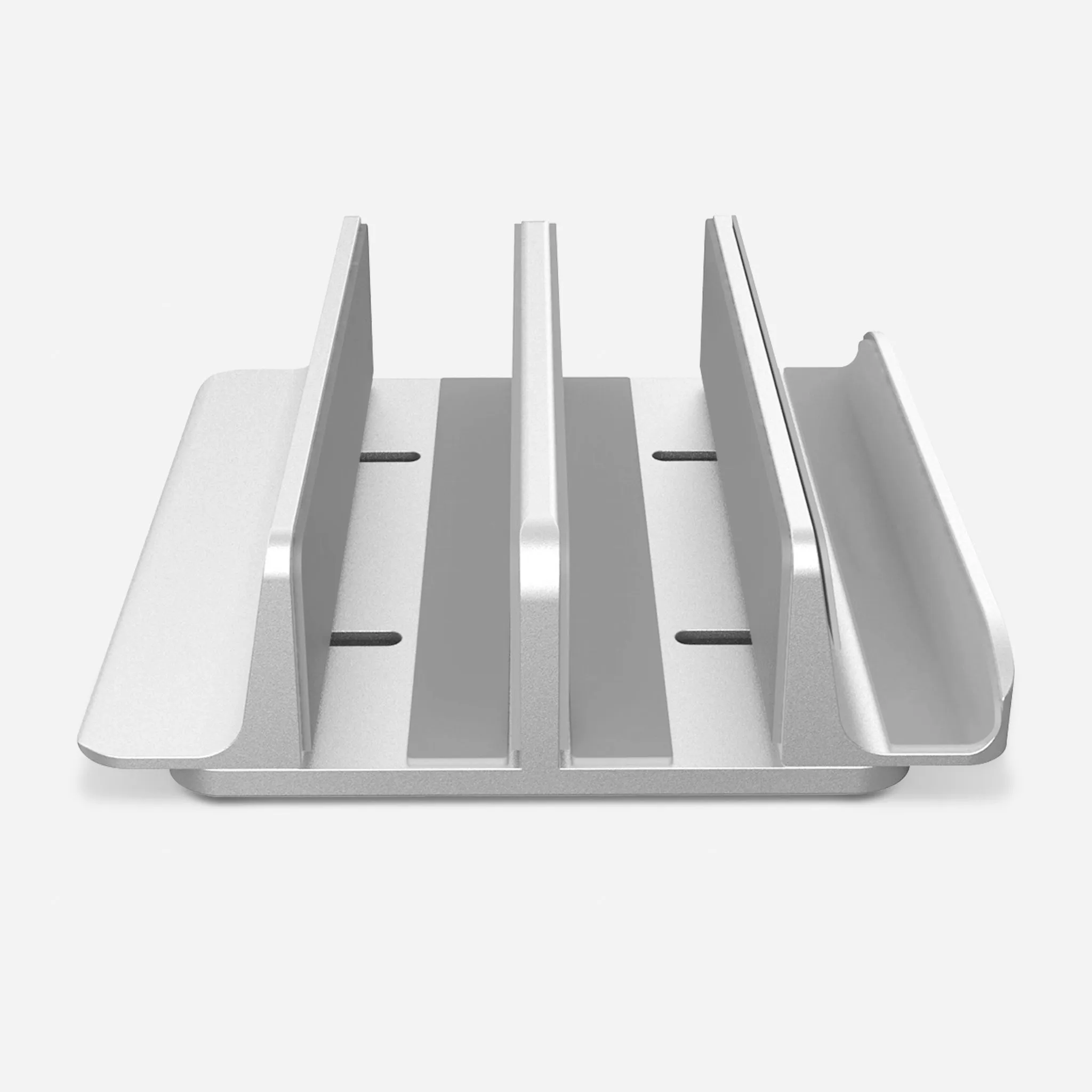 Vertical Laptop Stand - 3 Slots for Computer, Tablet, Phone