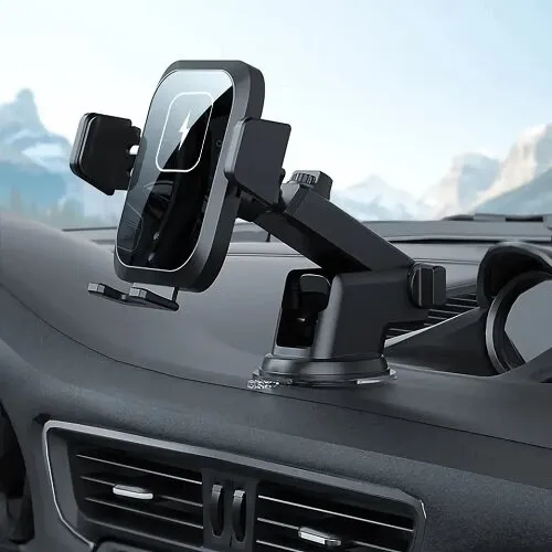 Wireless Charger 360 Degree Rotation Car Mount Phone Holder